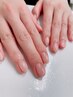 手がキレイに見えるクリアのみドライケア付ジェルネイル★メンズにもオススメ