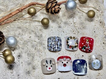 クリスマス/冬フット/結晶