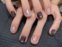 ファンシー 新宿店(Fancy)/冬ネイル/ツイード/ワンホン