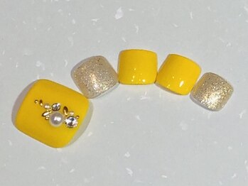 ネイルサロン アミュゼ/定額デザインフットジェル 