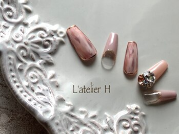 アトリエアッシュ(L’atelier H)の写真/常滑/P有【ワンカラー¥3500/フレンチ・グラデーション¥4000】2回目以降も同価格だから通いやすい♪