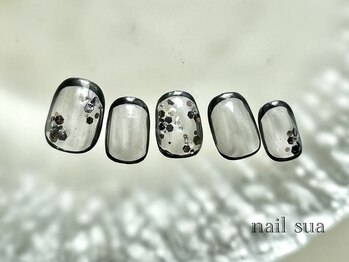 ネイルスア(nail sua)/大人ホログラムネイル