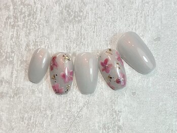 カシータ(casita)/秋色インクフラワーネイル