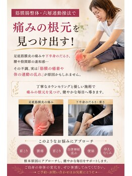 リセットモア(Reset More)/足底筋膜炎/筋膜腸整体・六層