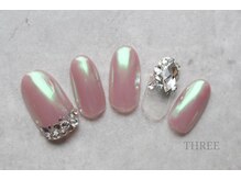 スリー 自由が丘(THREE)/フラットビジューネイル☆