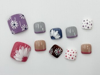 ネイルサロン クイール 小山店(NAIL SALON QUILL)/大きめフラワーアート