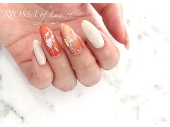 リオッサ オブ ラグーン(RIOSSA of Lagoon)/オレンジニュアンスネイル