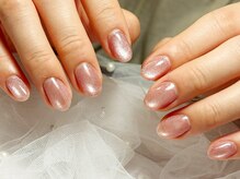 ルビー(Ruby)の雰囲気（マグネットワンカラーネイル）