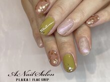 エーネイルサロン プラーカ本店(A-Nail Salon)/22/9/10　フラワーネイル