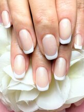 マニエネイル(mani e nail)/美爪フレンチベージュワンカラー