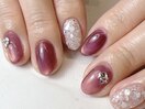 大人のボルドーネイル