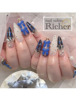 エスフィーネイルサロン リシェル(Esfy nailsalon Richer)/チェックネイル