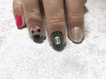 プティットスリール 西尾店(Petit Sourire)/【つけ放題】アジョリーネイル