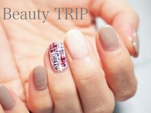 ビューティトリップ(Beauty TRIP)/秋のツィード柄ネイル