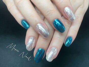 メルシー(Merci)/キラキラ^-^ミラーネイル