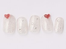 アイ ネイルズ 天神店(I nails)/ラメハート　￥6500