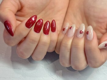 キャミ ネイル(CAMMY NAIL)/赤ハート♪