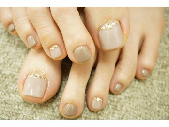 ワンカラー★大人フットネイル