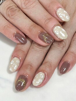 テラス(TERRACE)/ヒョウ柄ネイル