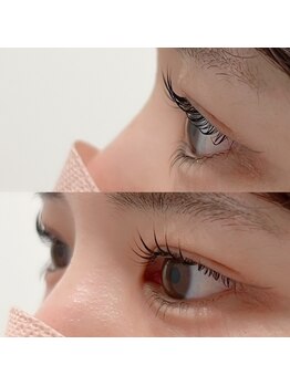 リッシュプラス(Riche+)/上下まつげパーマの仕上がり