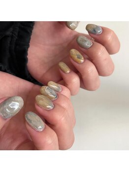 プリュネ(Prune)/ぷくぷくネイル/奥行きネイル