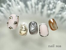 ネイルスア(nail sua)/ニュアンスフラワーネイル