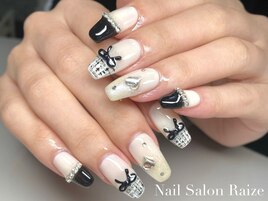 持ち込みデザイン/ツイード/黒白