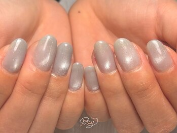 レイネイル(Ray nail)/ブルーグレーの冬マグ