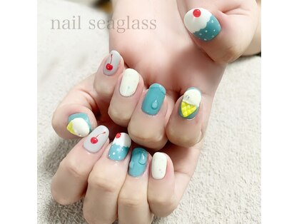 ネイル シーグラス(nail seaglass)の写真
