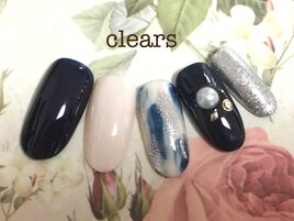 ネイビータイダイネイル