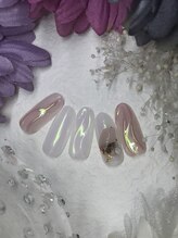 ネイルサロン&スクール ジーナ(GINA)/オーロラミラーでツヤ感♪