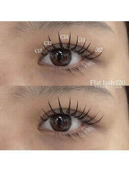 アヤネイルズ アンド アイラッシュ(AYA NAILZ.＆Eyelash)/束感フラットラッシュ120本