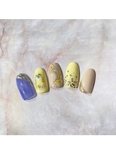 ネイルアンドエピサロン ラピス(Nail & Epi Salon Lapis)/押し花ニュアンスアート♪