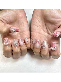 プリード 日進香久山店(PULIDO)/キラキラビジューネイル