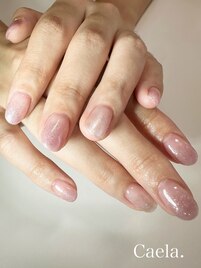 ピンク ラメグラデーション