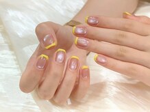 クローバーネイル 北浦和店/水光マグネッ卜+フレンチ¥8180