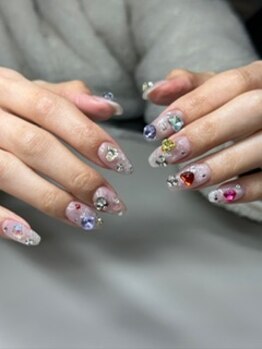 モラド(MORADO)/宝石カラフルネイル