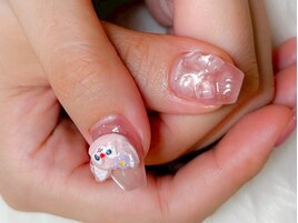 親指アート/キャラクターネイル