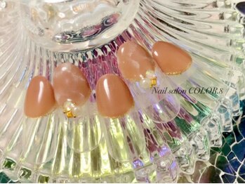 ネイルサロン カラーエイト(Nailsalon COLOR.8)/フレンチ、ベージュ、ニュアンス