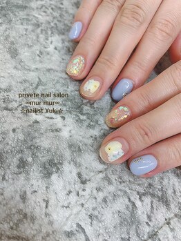 プライベート ネイルサロン マーマ(murmur)/パステルブルーデザイン