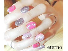 エテル(eterno)/春のキラキラネイル