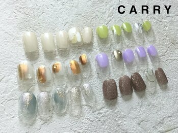 キャリー(CARRY)の写真/毎月こだわりの新作デザインを追加*初めてネイルはもちろん、特別なもお任せ下さい!!パラジェル取扱店◎