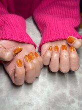 ル シャルム ネイル(La Charme nail)/オレンジニュアンス♪