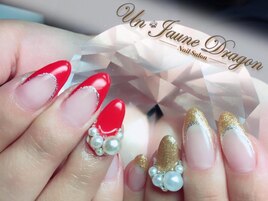 アシメカラー☆パールネイル