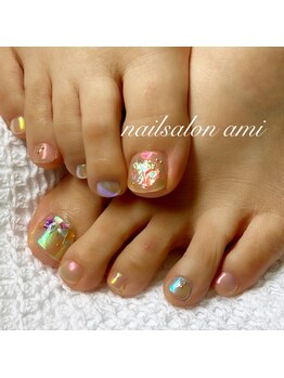 アミ(ami)/キラキラ氷ネイル