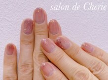 サロンド シェリー(salon de Cherie)/グラデーション/ラメ散らし