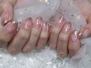 ラメグラデーションネイル