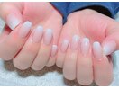 ヌーディ×ホワイトグラデnail☆