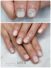 ネイルアトリエルカ(nail atelier LUCA)/W-935 ブライダルミラーネイル