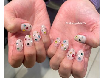 プルースラウンジ トウキョウ(Plus Lounge TOKYO)/乳白色×カラフルストーン[原宿]
